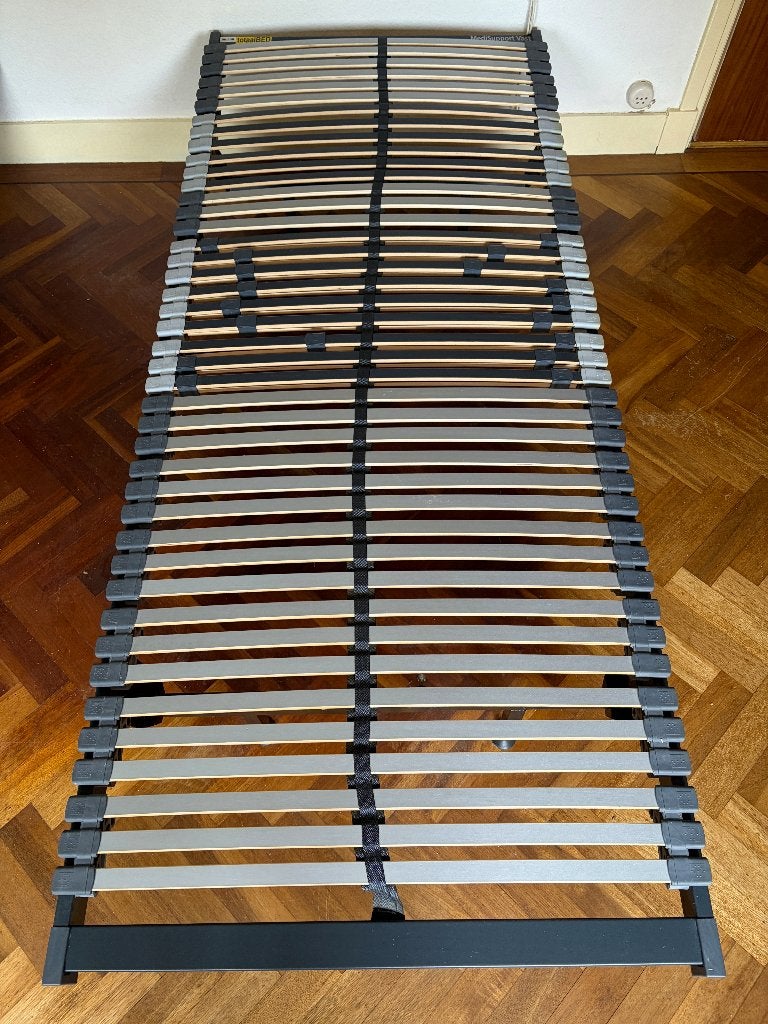 42 lats vaste lattebodem 80x200, Ophalen, Eenpersoons, Zo goed als nieuw, 80 cm