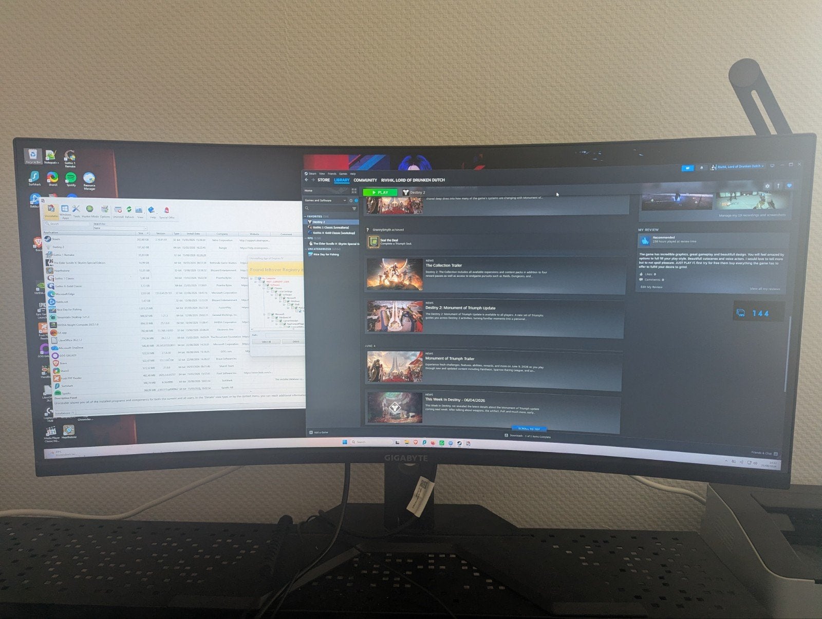 Gigabyte G34WQC2 Ultrawide Gaming Monitor 34 inch, Computers en Software, Monitoren, Gigabyte, Ingebouwde speakers, VA, 1 tot 2 ms
