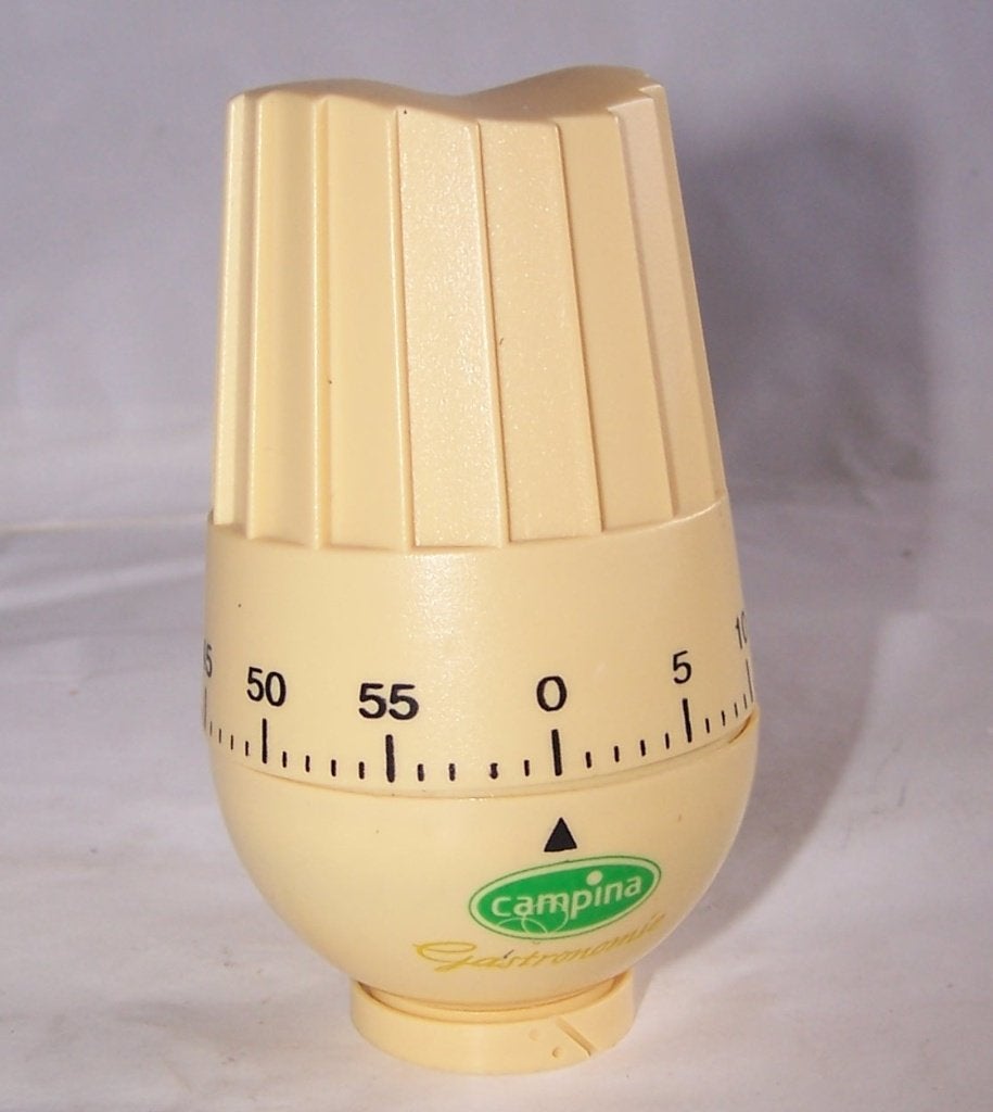 Vintage Campina Gastronomie kookwekker koksmuts. Nwst., Beige, Overige typen, Kunststof, Ophalen of Verzenden