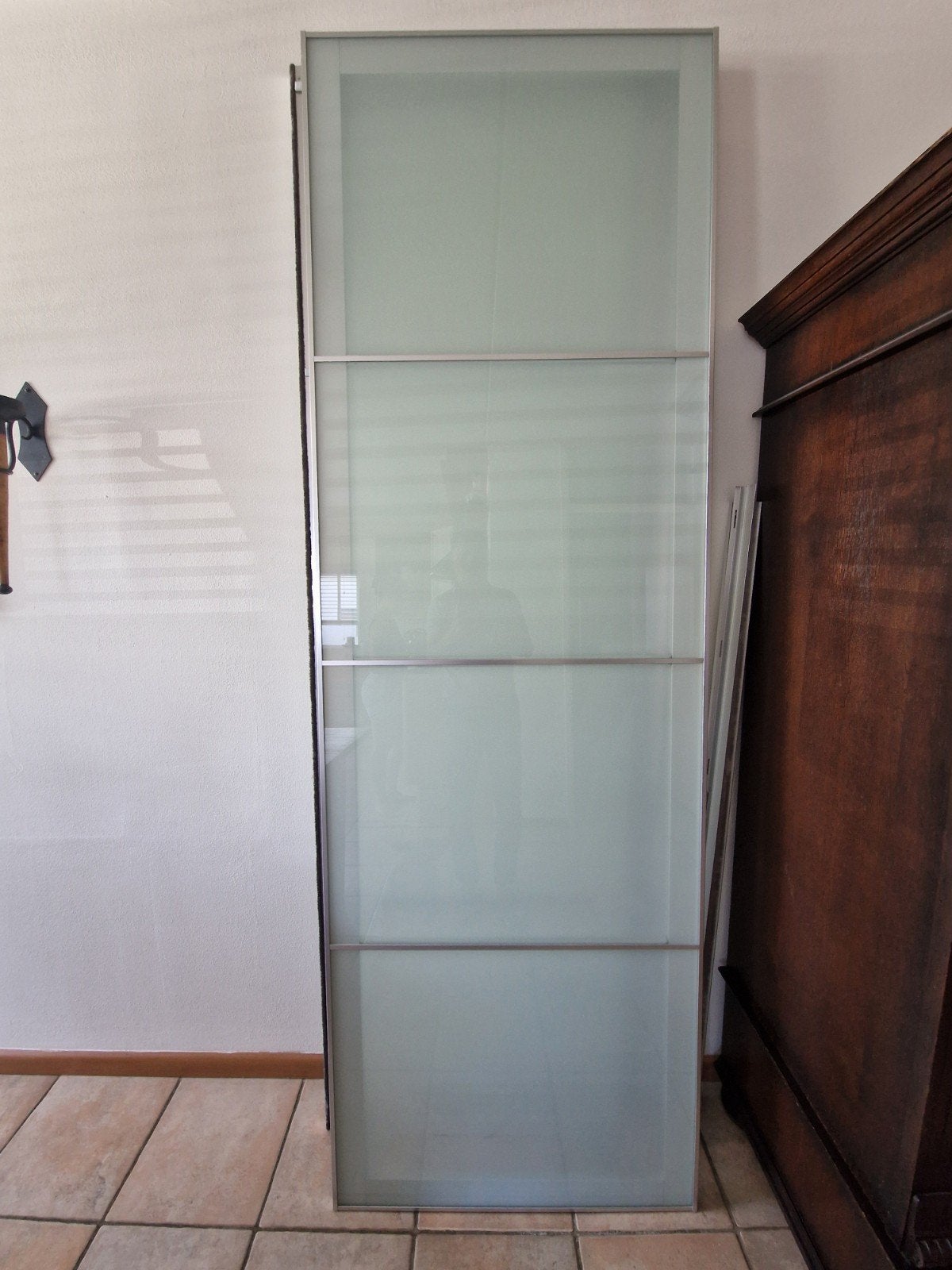 2 Ikea Pax glazen schuifdeuren 150cm breed 236 hoog, Ophalen, Zo goed als nieuw