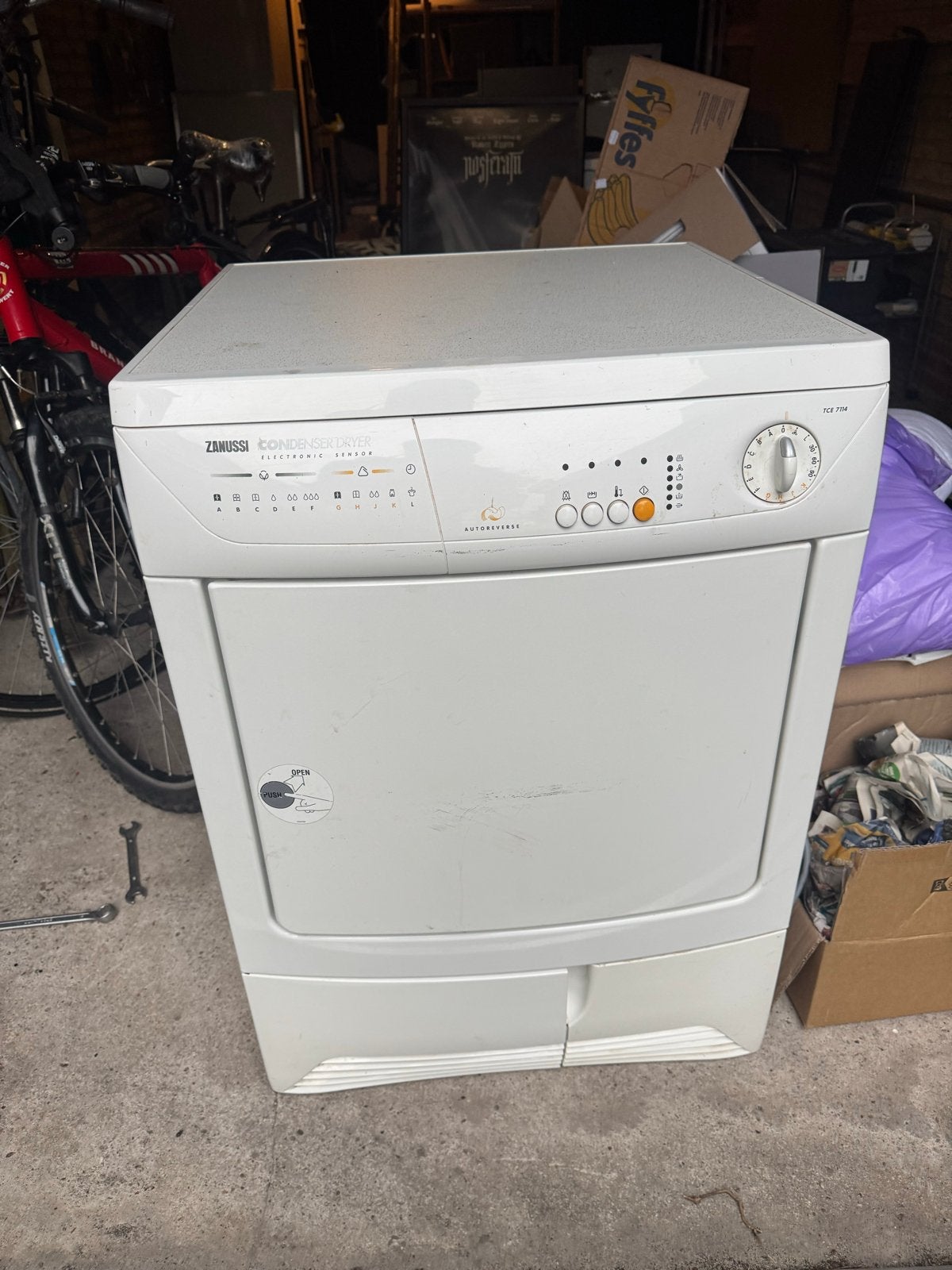 Gratis: Zanussi condensdroger - Werkend met storing, Ophalen, Gebruikt, Condens