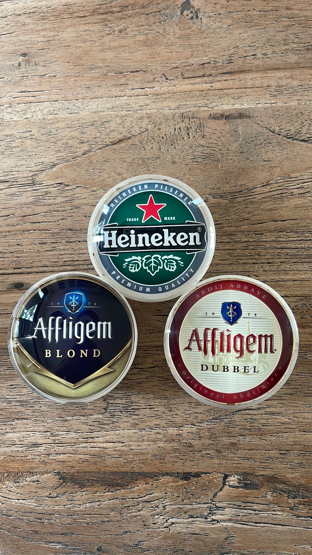 Taplenzen van Affligem Dubbel, Affligem Blond en Heineken, Verzenden, Zo goed als nieuw, Glas of Glazen, Heineken