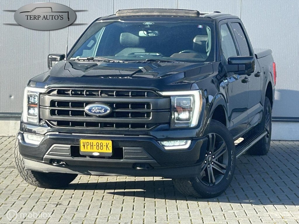 Ford F150 5.0 V8 Lariat 1e Eigenaar Prins Lpg, Automaat, 5030 cc, F-150, Zwart