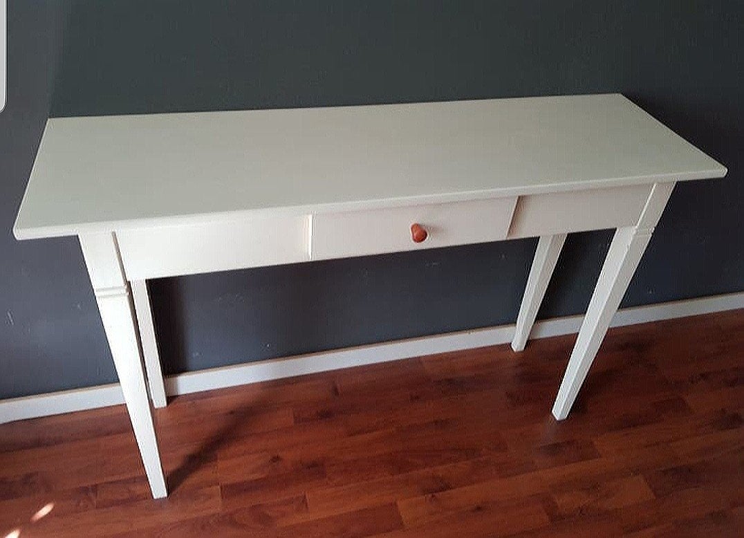 Houten sidetable wandmeubel wandtafel met lade hout, Huis en Inrichting, Tafels | Sidetables, Ophalen, 100 tot 150 cm, Zo goed als nieuw