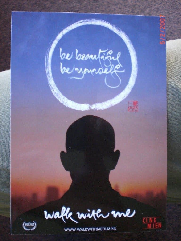 kaart Thich Nhat Hanh Benedict Cumberbatch 'Walk With Me, Ophalen of Verzenden, 1980 tot heden, Ongelopen, Sterren en Beroemdheden