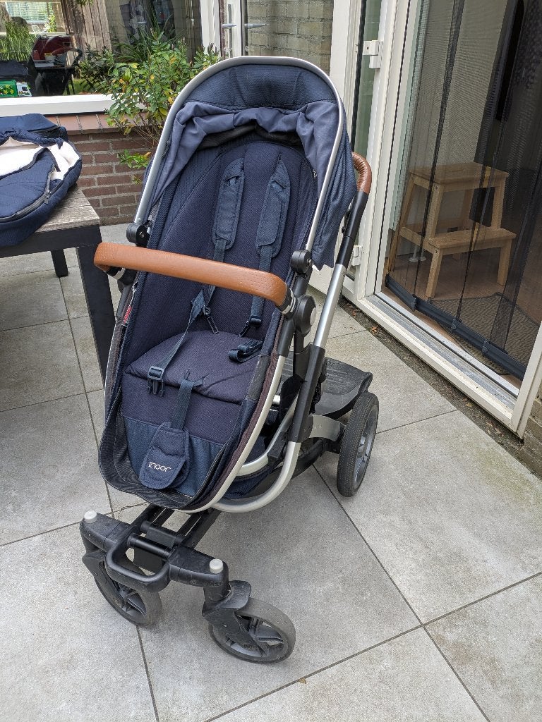 Joolz Geo 2 kinderwagen Midnight Blue, Gebruikt, Verstelbare duwstang, Combiwagen, Ophalen
