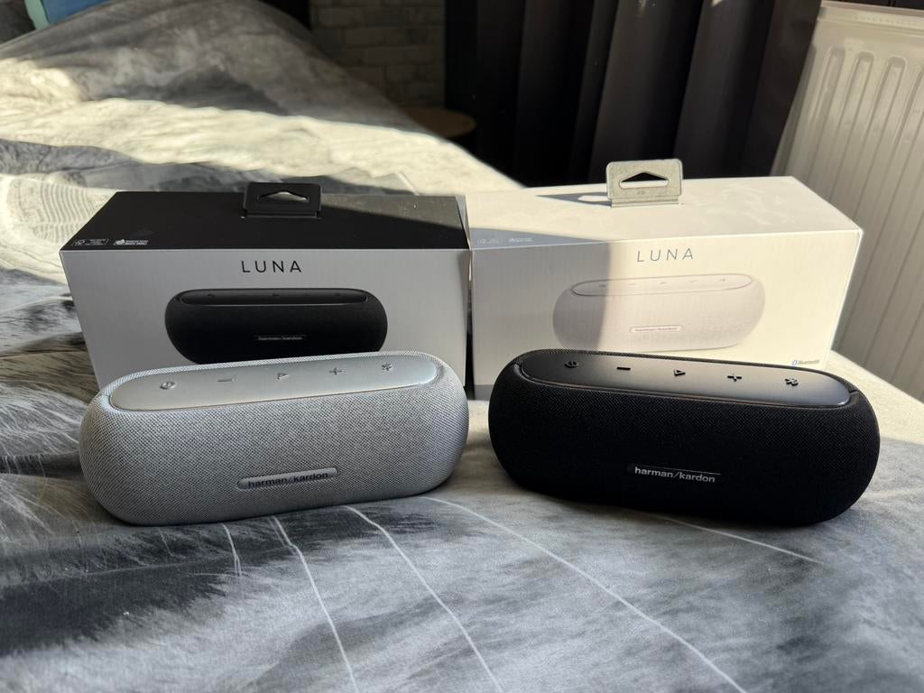 2 Harman Kardon Luna speakers, Overige merken, Ophalen of Verzenden, Zo goed als nieuw, 120 watt of meer