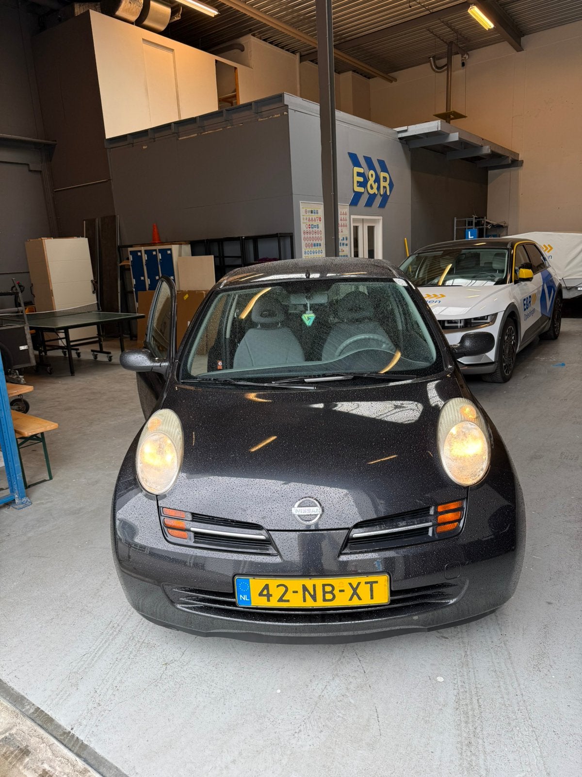 Zeer Nette Nissan Micra 1.2 48KW 3DR 2003 Zwart, Auto's, Nissan, Stof, 31 €/maand, 4 cilinders, Zwart