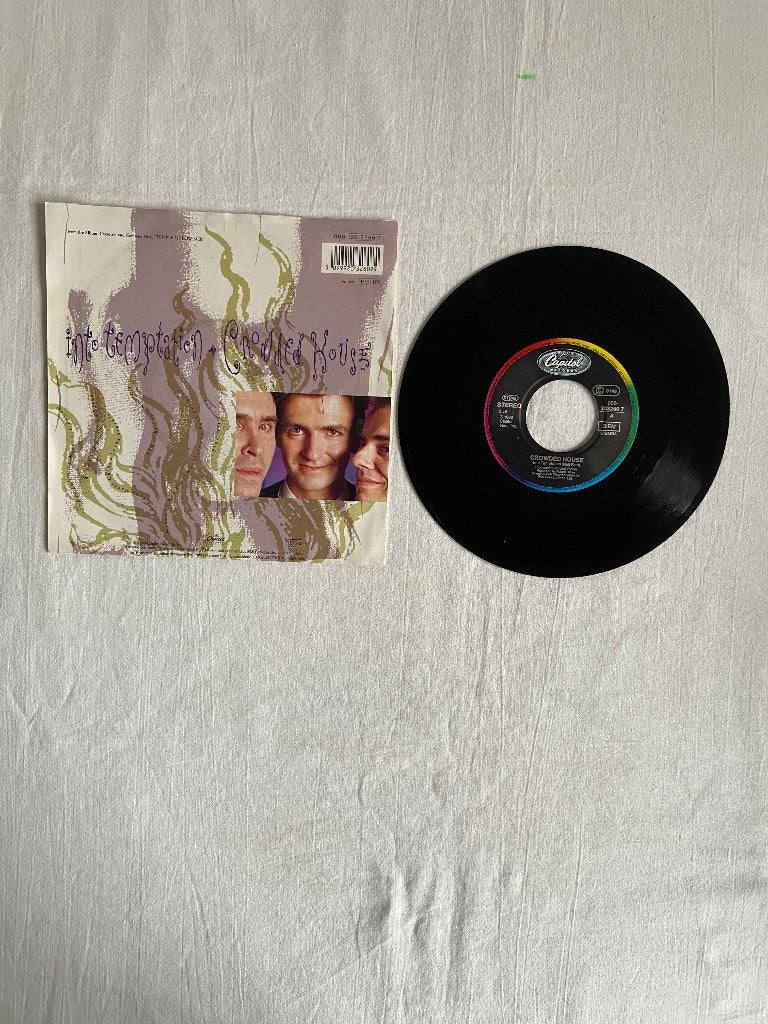 crowded house. -  into temptation, 7 inch, Ophalen of Verzenden, Zo goed als nieuw, EP