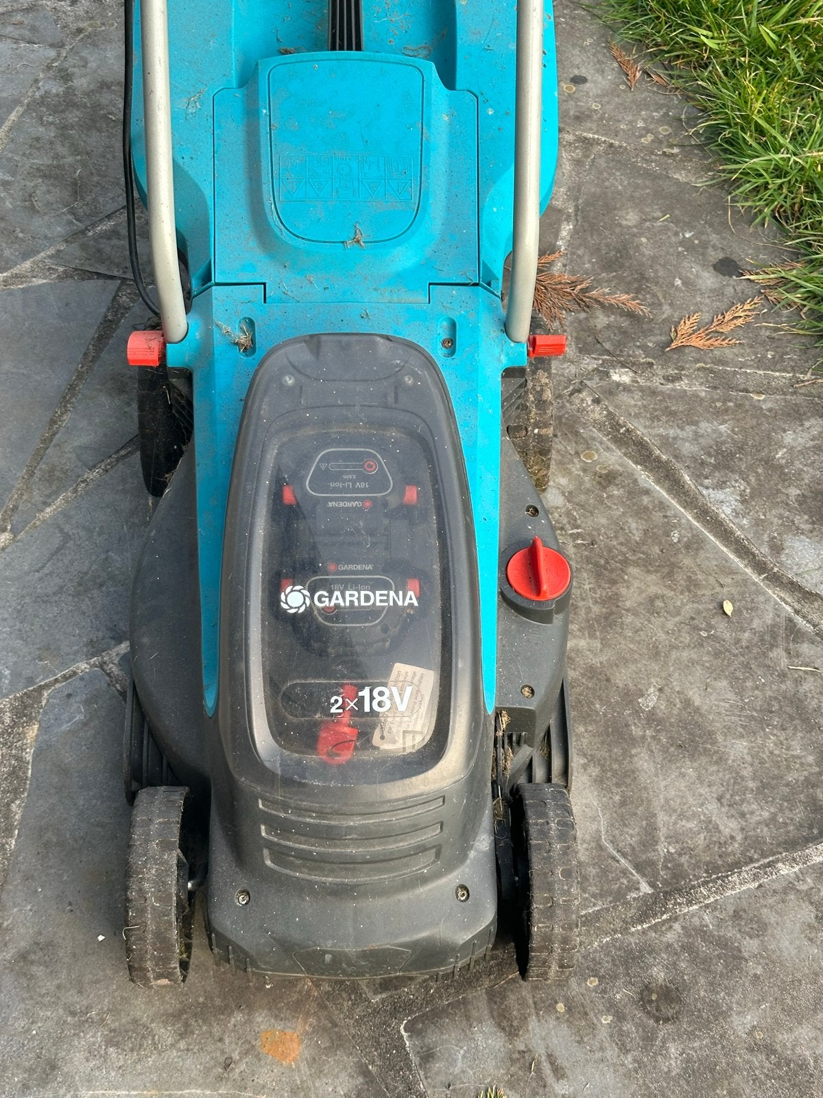 GARDENA Accu-grasmaaier (defect), Ophalen, Gebruikt, Accu-grasmaaier