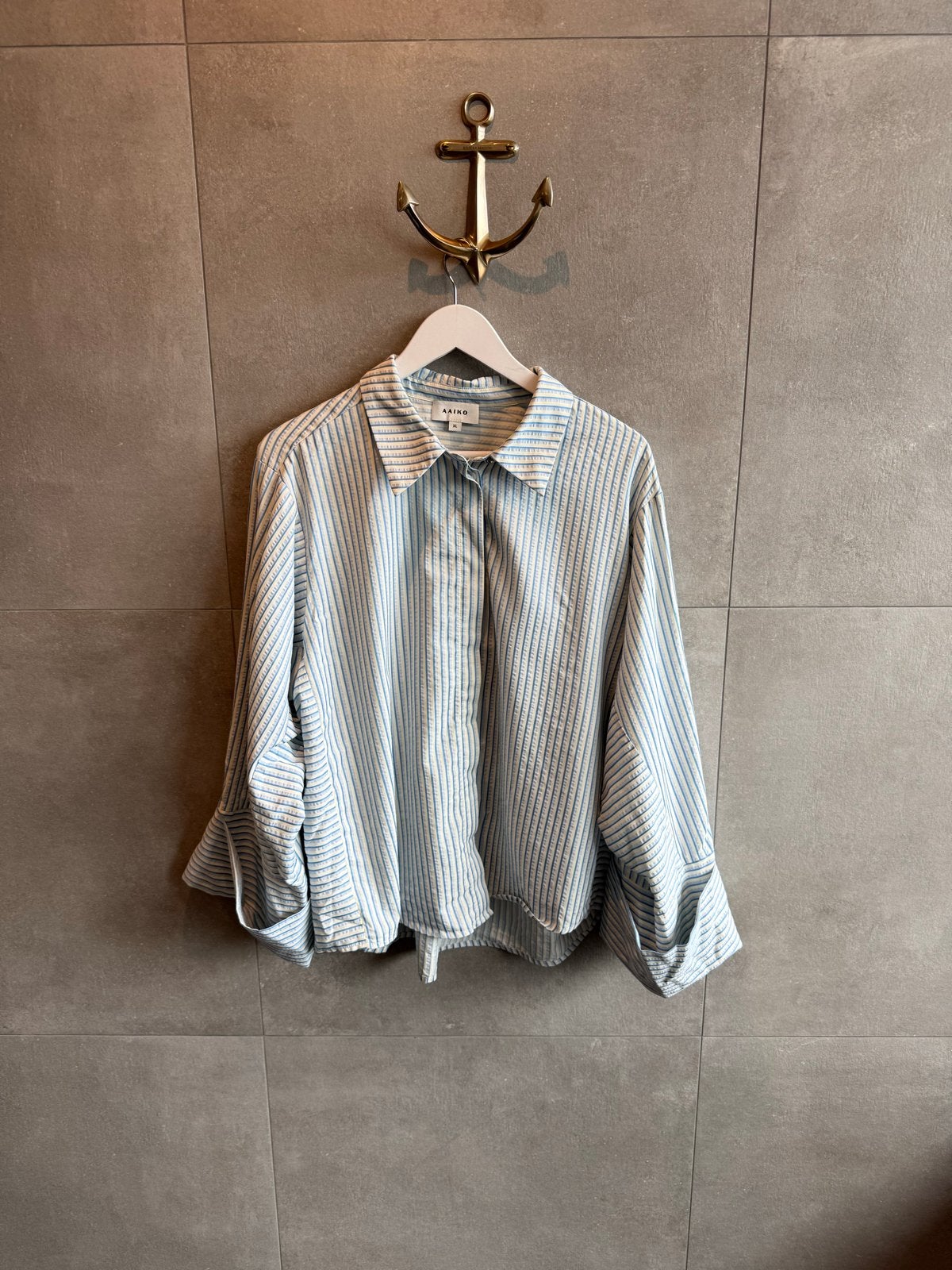 AAIKO gestreepte blouse, maat XL, Kleding | Dames, Ophalen of Verzenden, Zo goed als nieuw, Maat 46/48 (XL) of groter, Blauw