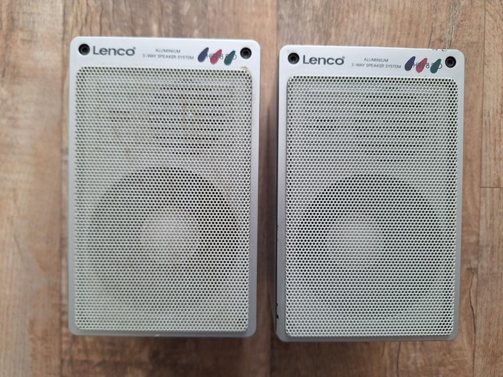 Lenco HIFI 880 Aluminium 3-weg Luidsprekers (Set van 2), Overige merken, Gebruikt, Ophalen of Verzenden, 120 watt of meer