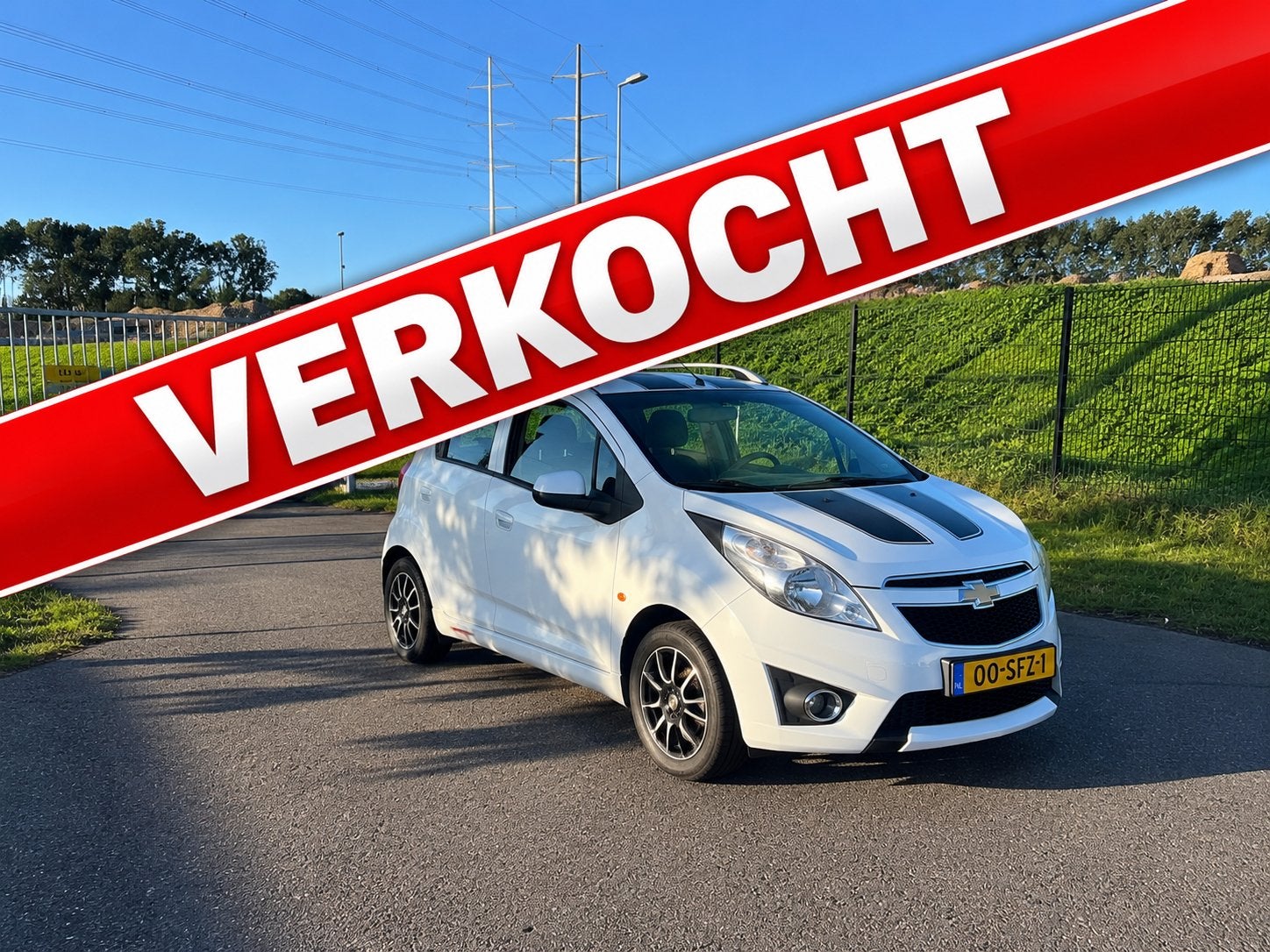 Chevrolet Spark 1.0 Bifuel 2011 Wit VERKOCHT, Euro 5, 15 km/l, 37 €/maand, 4 cilinders