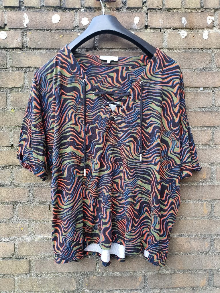 Ivy Beau top 46 XXXL kleurrijke print losvallend, Ophalen of Verzenden, Zo goed als nieuw, Maat 46/48 (XL) of groter, Zonder mouw