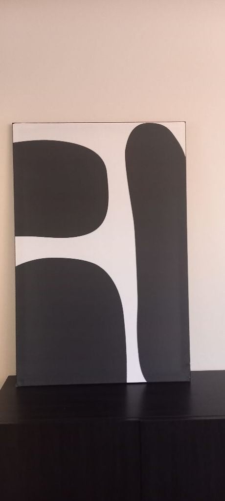 Organische Vormen wisseldoek voor ArtFrame 80x120 cm, Geluiddempend, 120 cm, Meerkleurig, Textiel