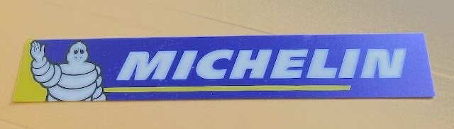 Michelin plaatje voor lichtbak reclame  50x8cm kunststof, Ophalen of Verzenden, Zo goed als nieuw, Auto's