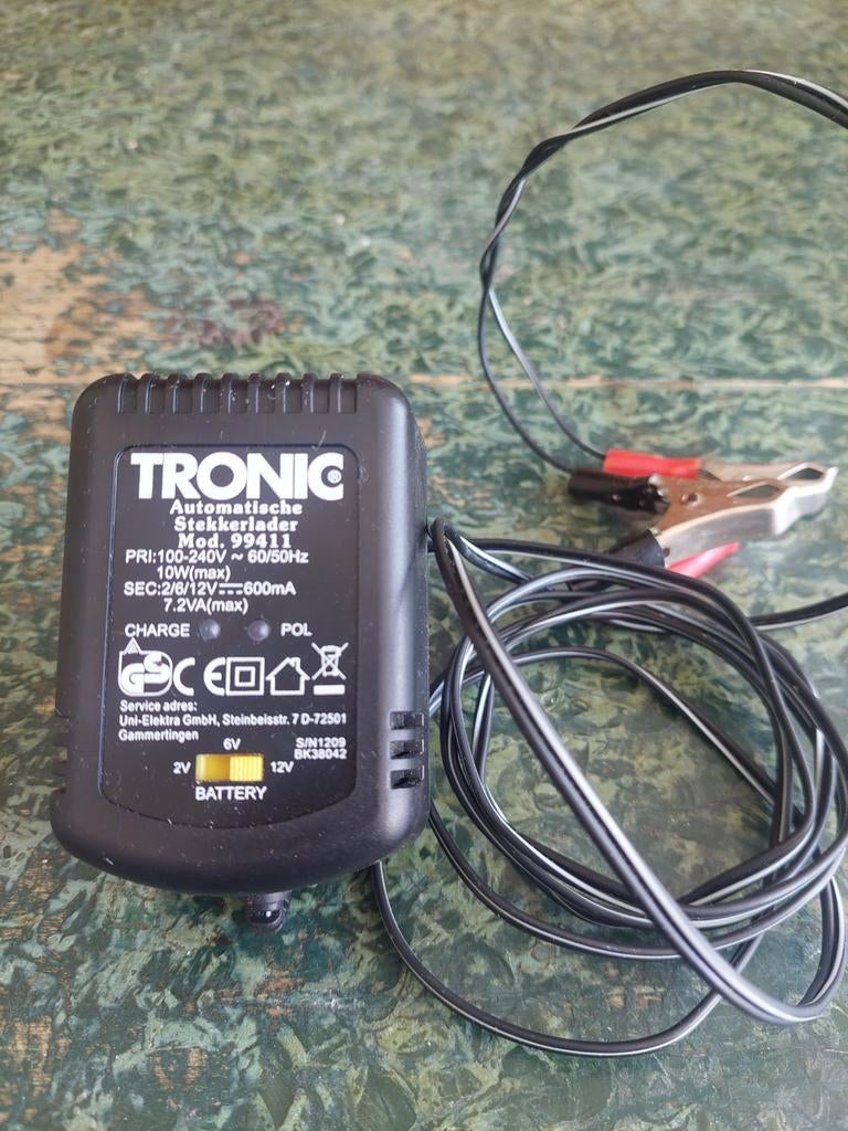 Tronic Automatische Stekkerlader Mod. 99411 (6V/12V), Ophalen of Verzenden