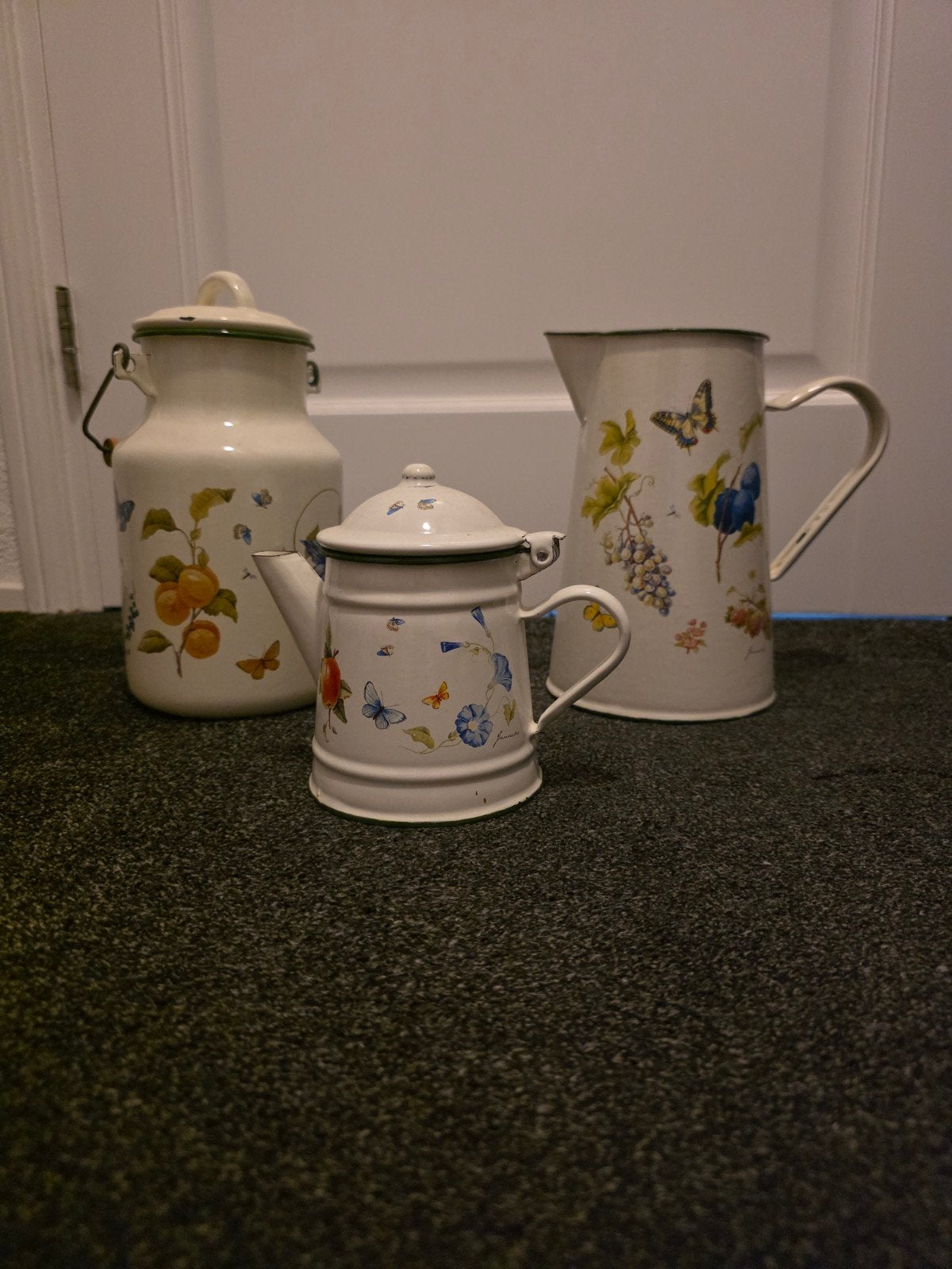 Vintage geëmailleerde set van Janneke Brinkman, Ophalen