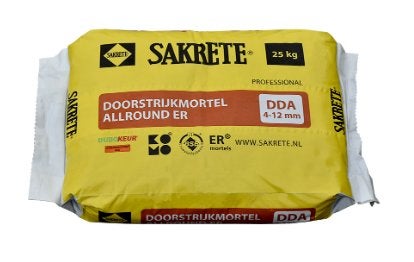 Sakrete Doorstrijkmortel zwart (9 stuks), Ophalen, Nieuw, Bakstenen