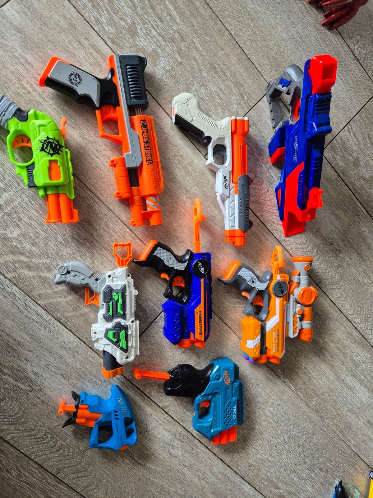 Nerf Zombie strike Sharpfire Trio Elite Nitro Double pistool, Ophalen, Gebruikt