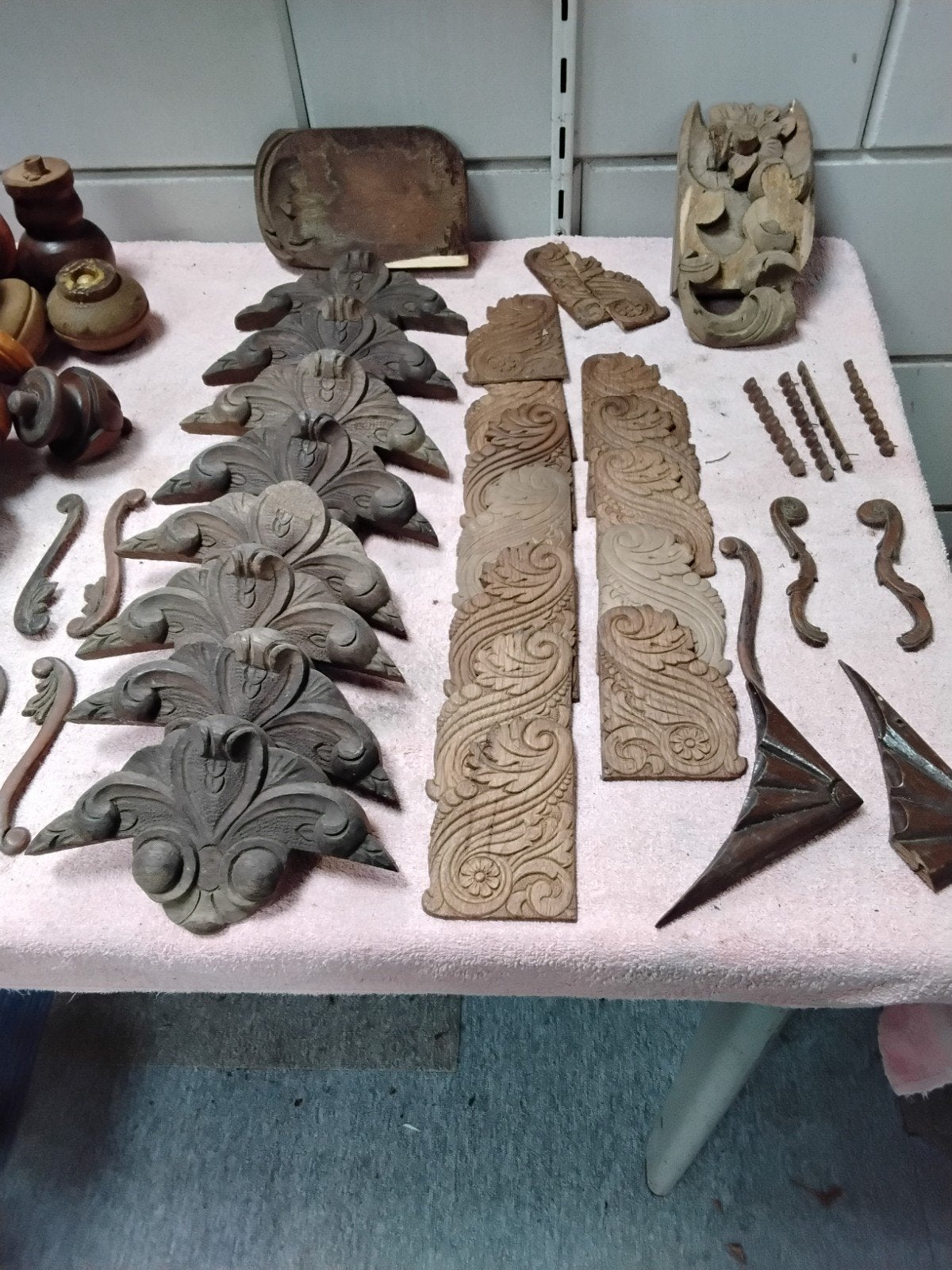 Antieke Houten Ornamenten voor Kasten - Diverse Stijlen, Antiek en Kunst, Ophalen of Verzenden