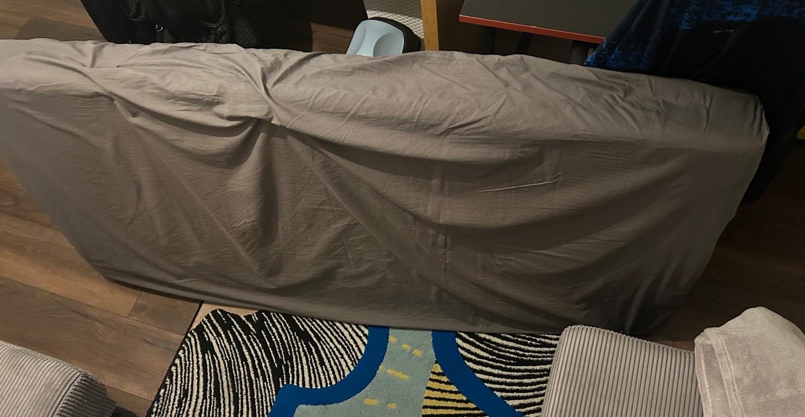 IKEA eenpersoonsmatras met hoeslaken, enkele maanden gebruik, Ophalen, Gebruikt, Eenpersoons, Matras
