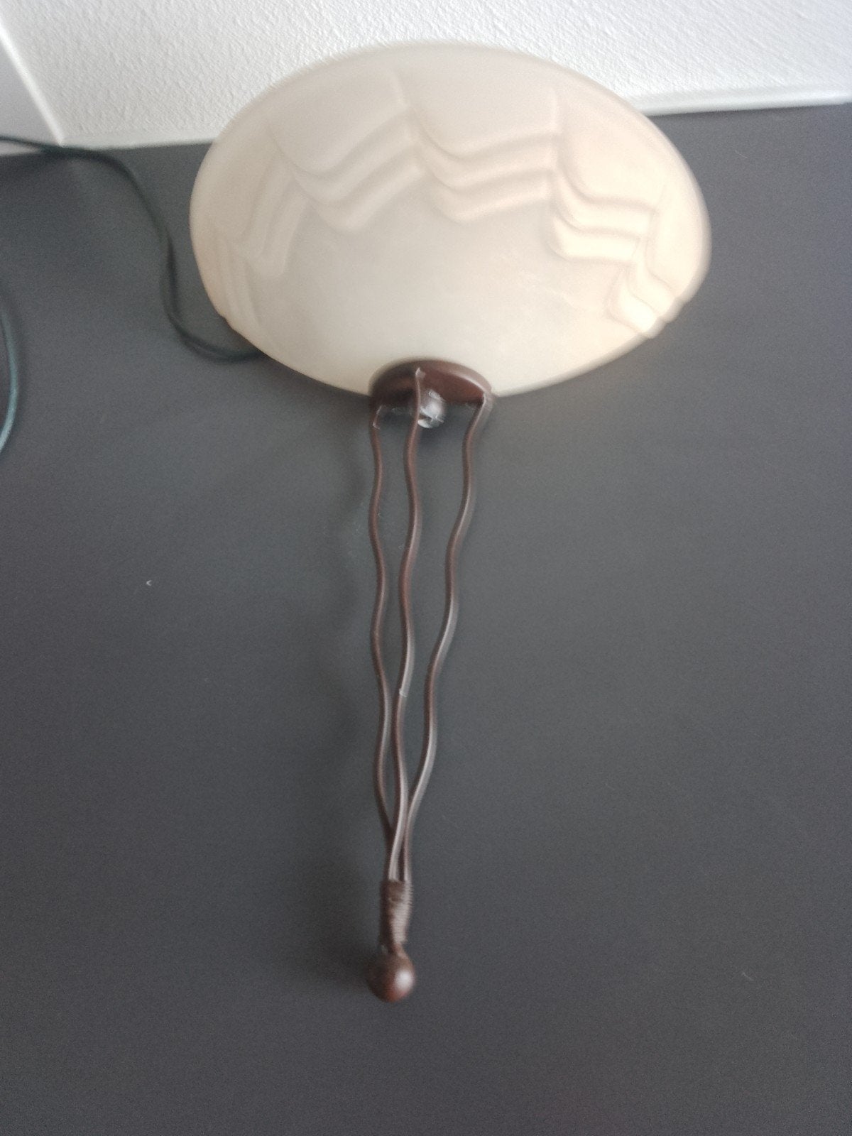 wandlamp  albast beige_ bruin, Ophalen, Overige materialen, Met snoer/stekker, Gebruikt