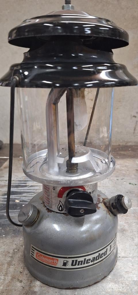 Unleaded 1 coleman benzine lamp., Caravans en Kamperen, Ophalen of Verzenden, Gebruikt