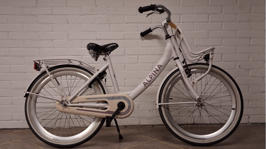 Alpina Clubb 22/36cm Meisje Transportfiets Grijs, Fietsen en Brommers, Terugtraprem, 22 inch, Alpina, Ophalen