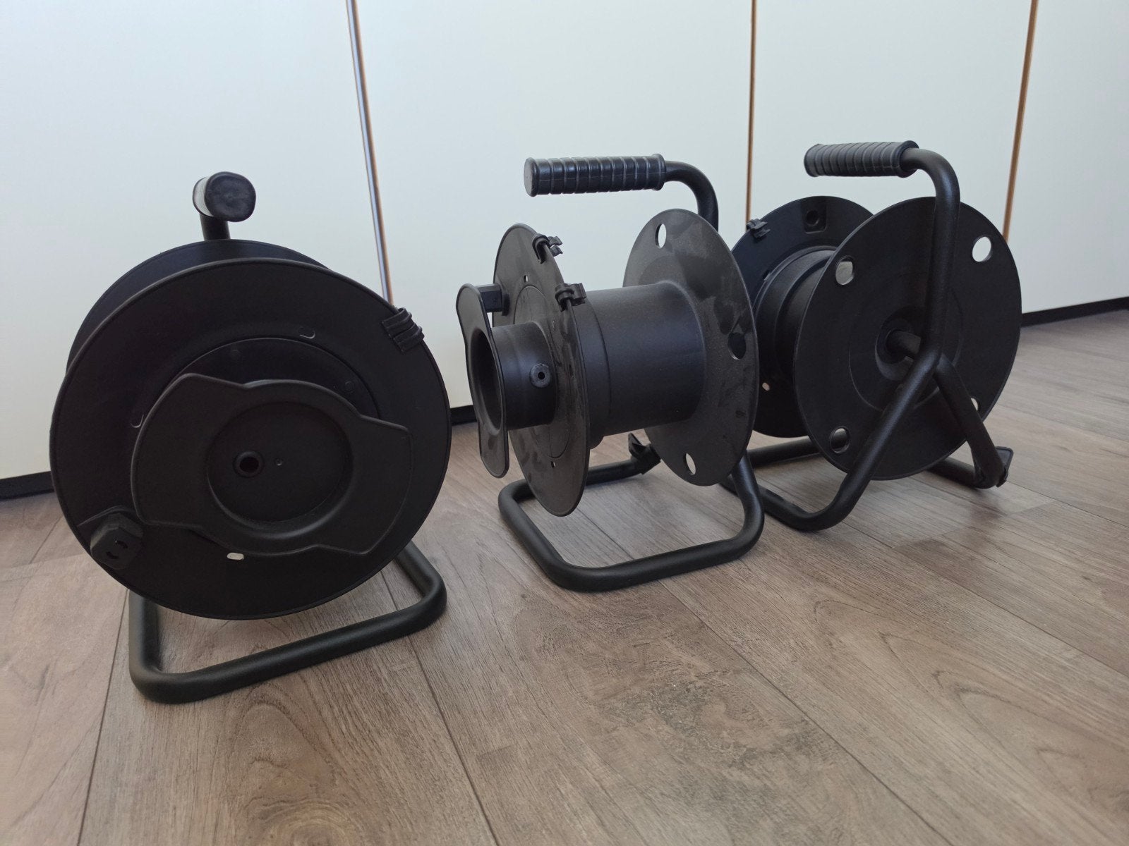kabelhaspel 3x, leeg, voor 20/25 m kabel, ongebruikt, Verzenden, Nieuw, Kabelhaspel