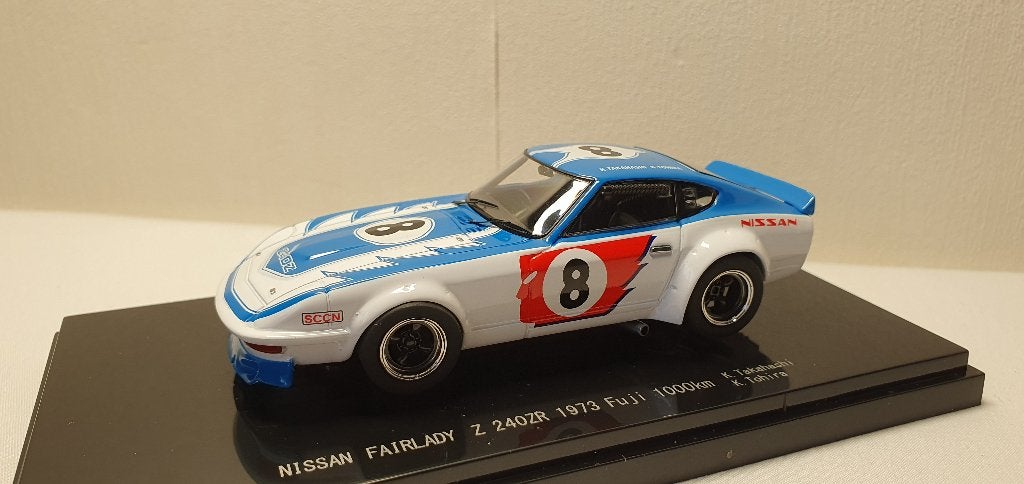 Ebbro Nissan Fairlady Z 240ZR GC 1973 Fuji 1000km #8, Ophalen of Verzenden, Zo goed als nieuw, Auto, Overige merken