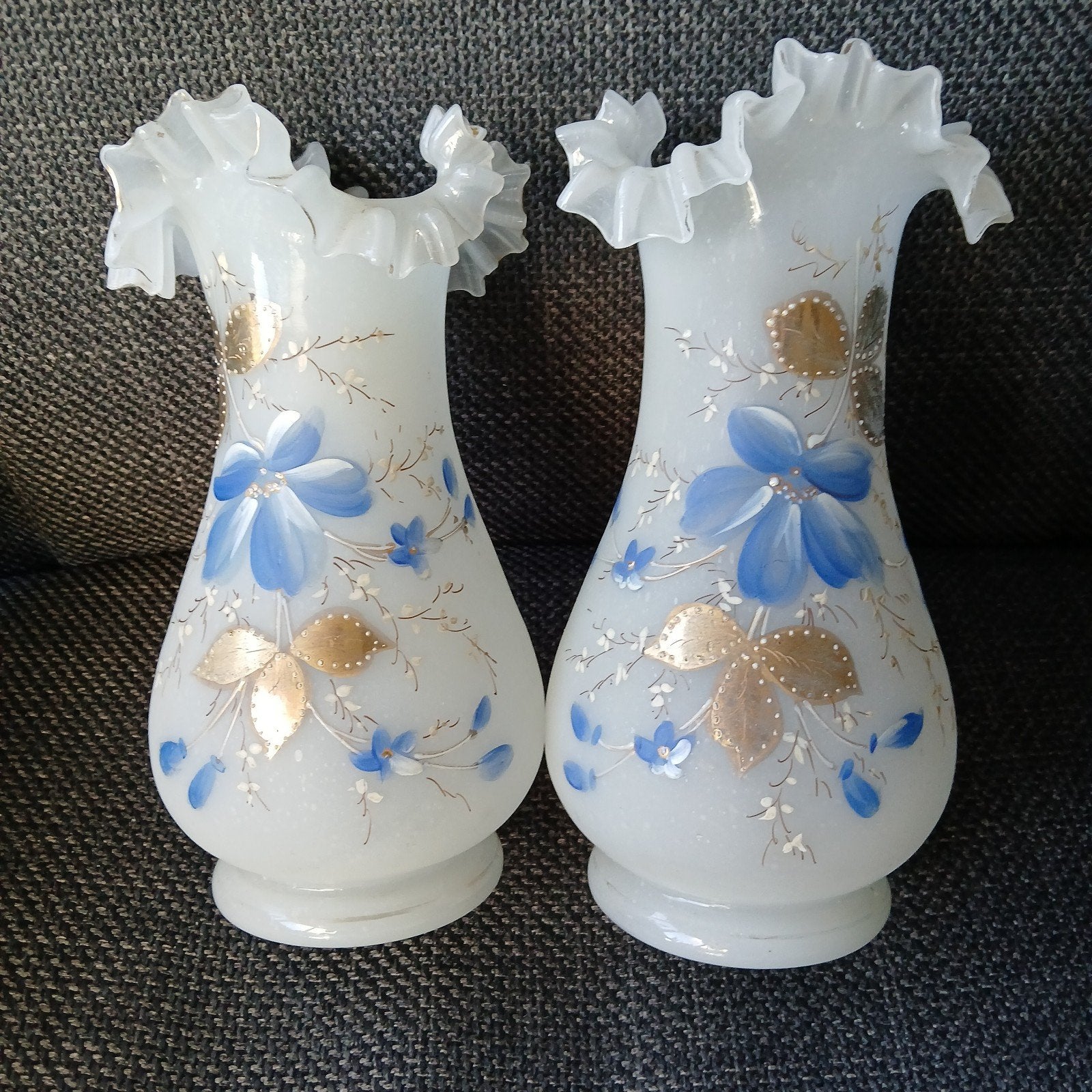 Prachtige opaline vazen (set), Antiek en Kunst, Ophalen of Verzenden