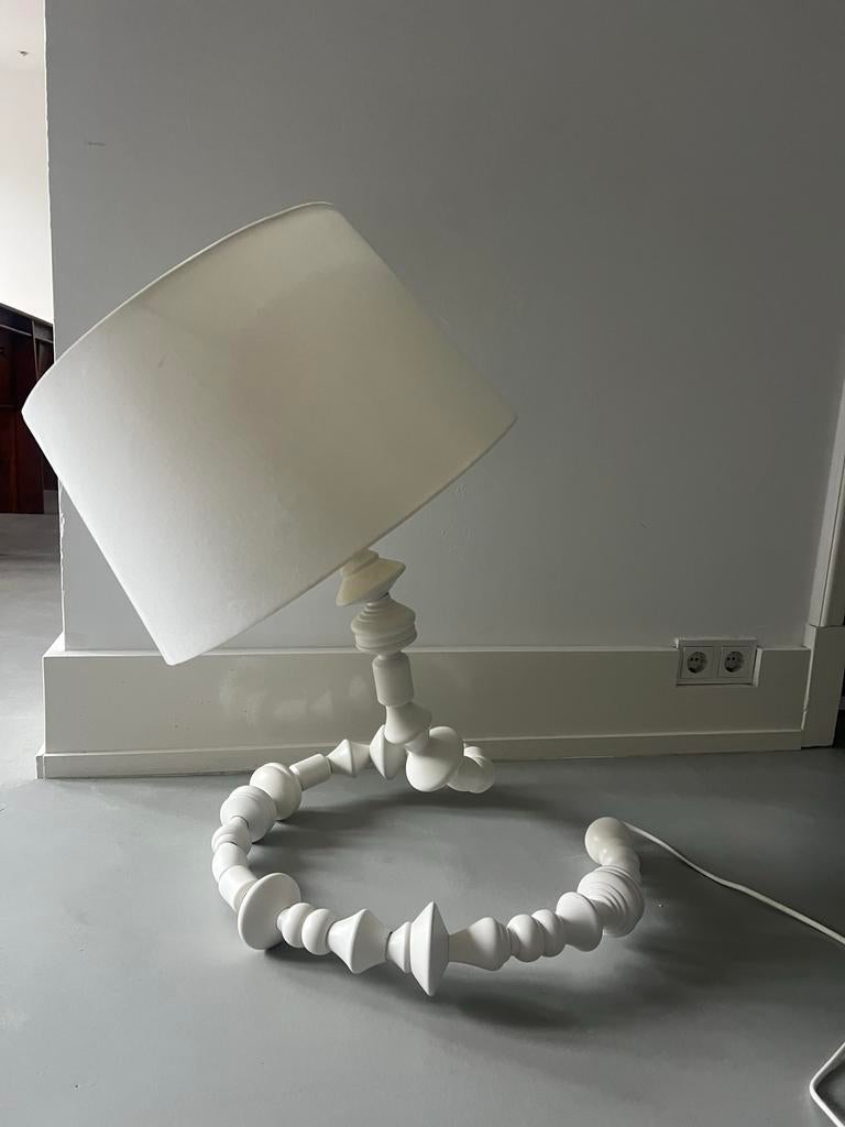 Iconische IKEA PS Svarva Tafellamp - Front Design 2009, Huis en Inrichting, Lampen | Vloerlampen, Ophalen, Gebruikt, Hout, Minder dan 100 cm