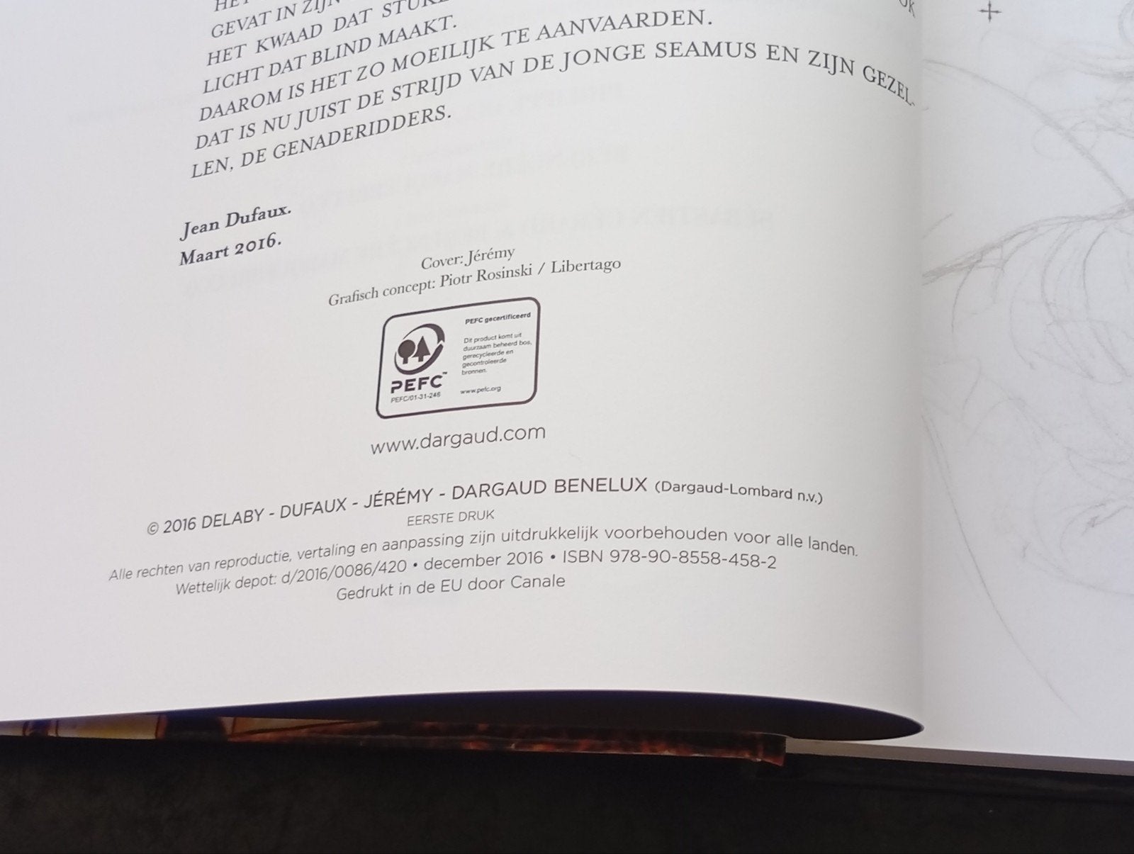 Jean Dufaux - De klaagzang van de verloren gewesten, Eén stripboek, Jean Dufaux, Ophalen of Verzenden, Zo goed als nieuw