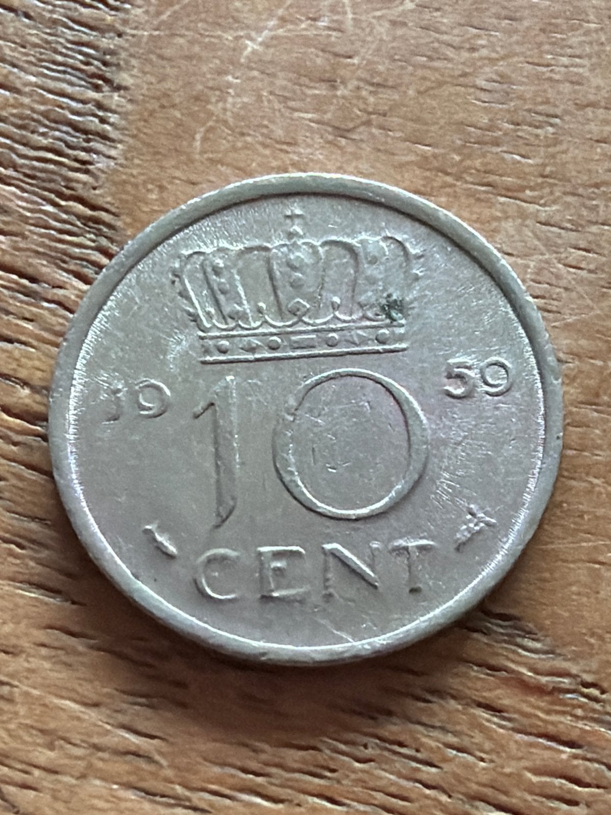 10 Cent Munt Koningin Juliana 1959, Ophalen of Verzenden, Koningin Juliana, 10 cent, Losse munt