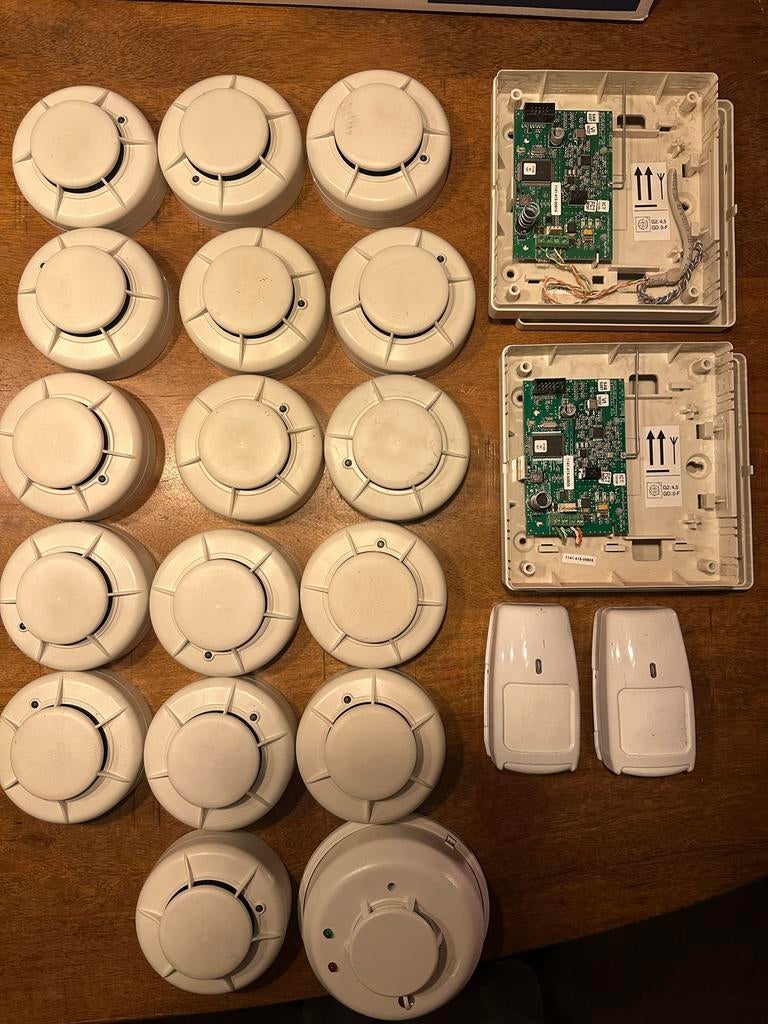 Draadloze rookmelders Honeywell Galaxy - Set, Doe-het-zelf en Verbouw, Alarmsystemen, Gebruikt, Detector, Sensor of Melder, Rook