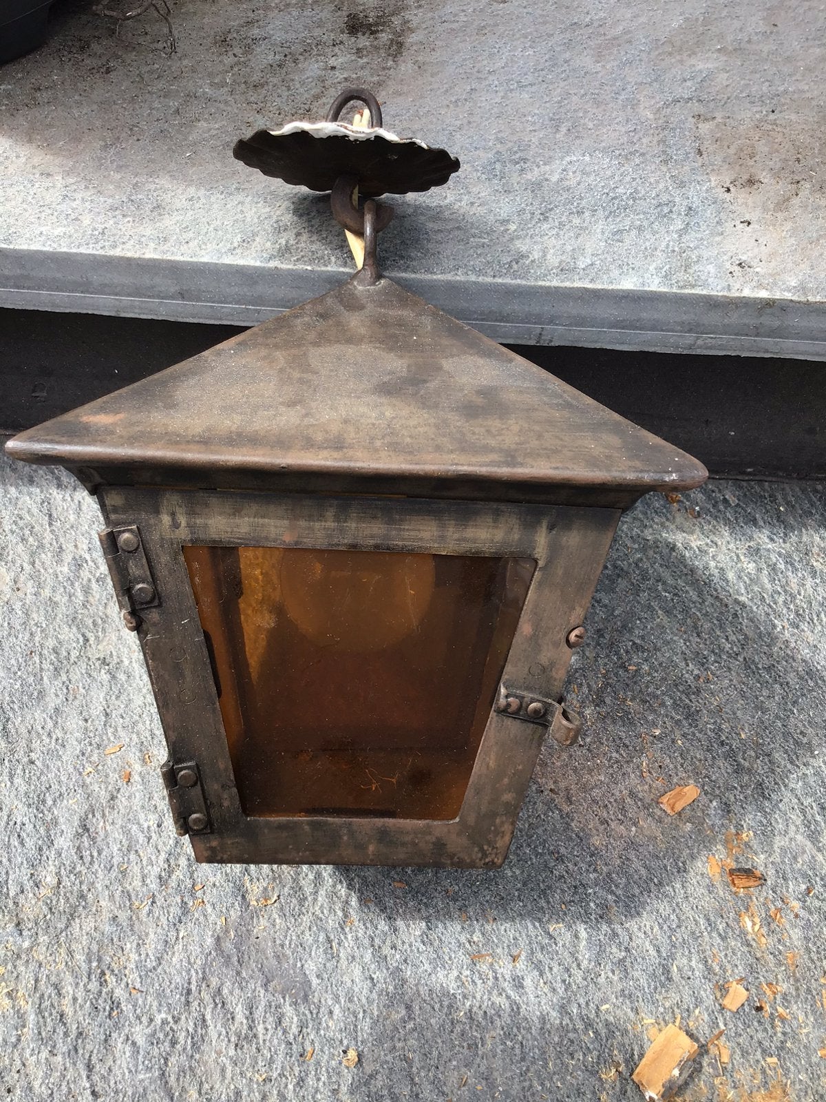 Hanglamp buiten voordeur buitenkeuken, Ophalen, Gebruikt
