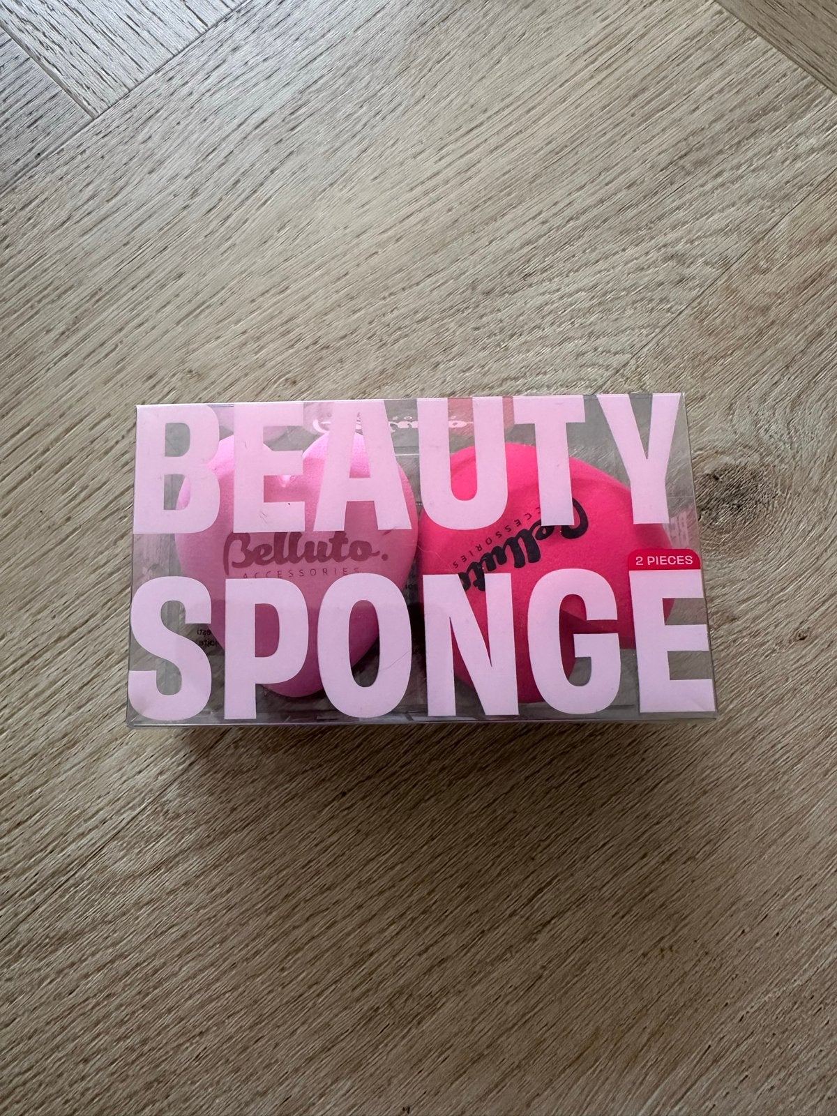 Belluto Beauty Sponge Set - 2 Stuks, Gehele gezicht, Nieuw, Ophalen of Verzenden, Roze