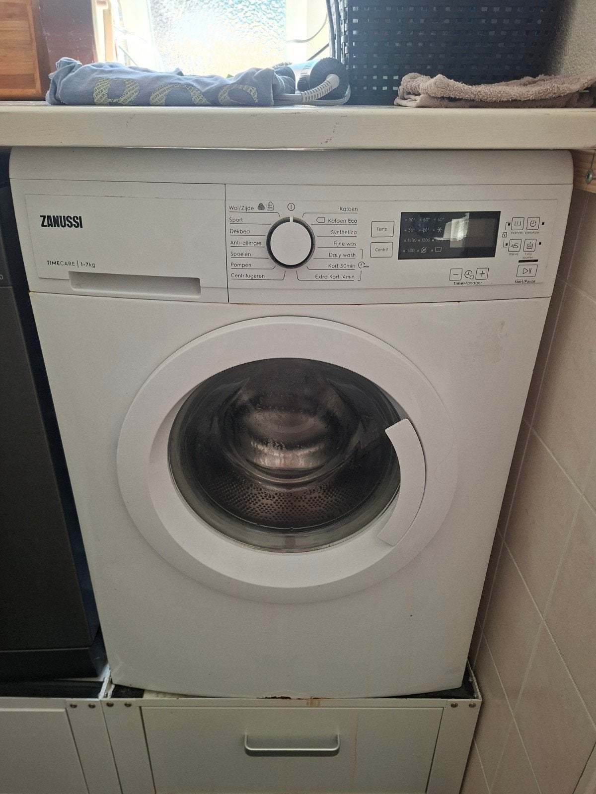 Zanussi TimeCare 7kg Wasmachine, 6 tot 8 kg, Ophalen, 1200 tot 1600 toeren, 85 tot 90 cm