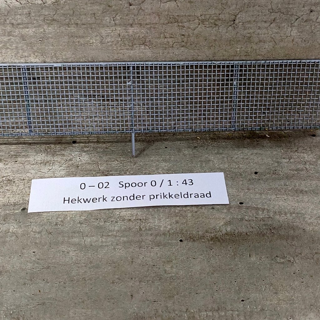 modeltrein 0 – 02 Spoor 0 (1:43) Hekwerk zonder prikkeldraad, Overige merken, Gelijkstroom, Natuur, Nieuw