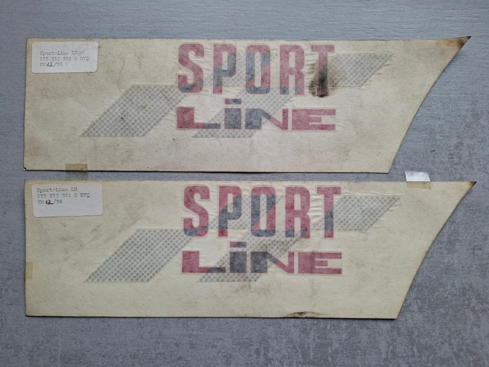 Volkswagen Golf " Sportline " stickers, Ophalen of Verzenden, Zo goed als nieuw, Auto's