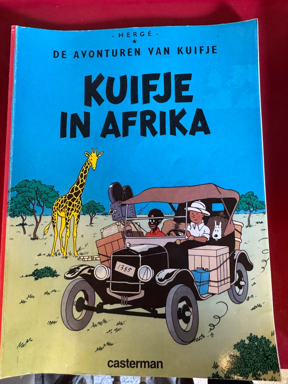 Kuifje in Afrika - De Avonturen van Kuifje door Hergé, Eén stripboek, Ophalen of Verzenden, Gelezen