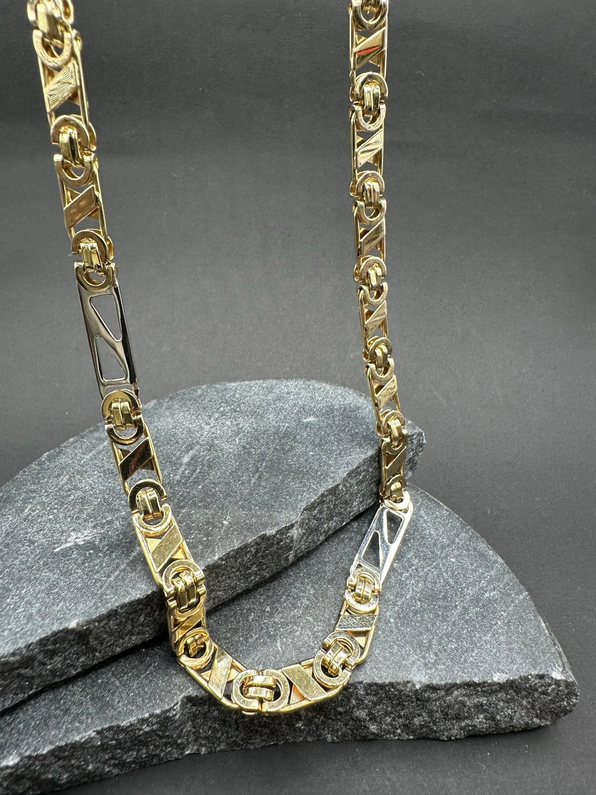 14k Gouden Valentino Ketting met Witgoud, Ophalen of Verzenden, Nieuw, Goud