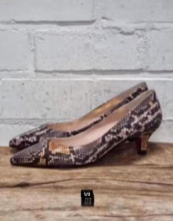 Cuplé - Prachtige pumps snakeprint maat 41 - ZGAN, Cuplé, Pumps, Ophalen of Verzenden, Zo goed als nieuw