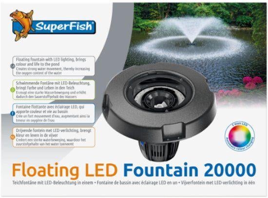 Superfish Floating LED Fountain 20000, Tuin en Terras, Ophalen of Verzenden, Nieuw, Vijverpomp