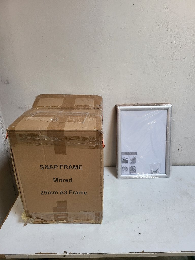 Snap Frame kliklijst met aluminium kader A3 Mitred-20 stuks, Clicklijst, Nieuw, Ophalen of Verzenden, Grijs