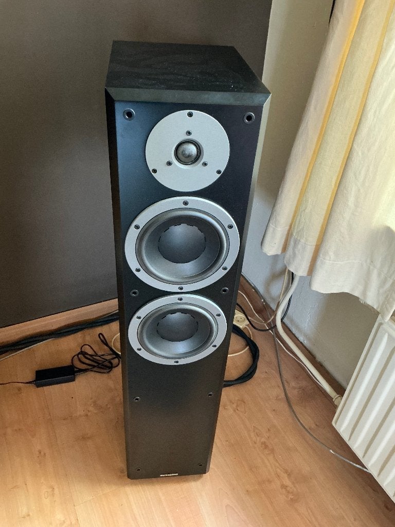 Dynaudio Emit M30 zwart, Gebruikt, 120 watt of meer, Front, Rear of Stereo speakers, Ophalen