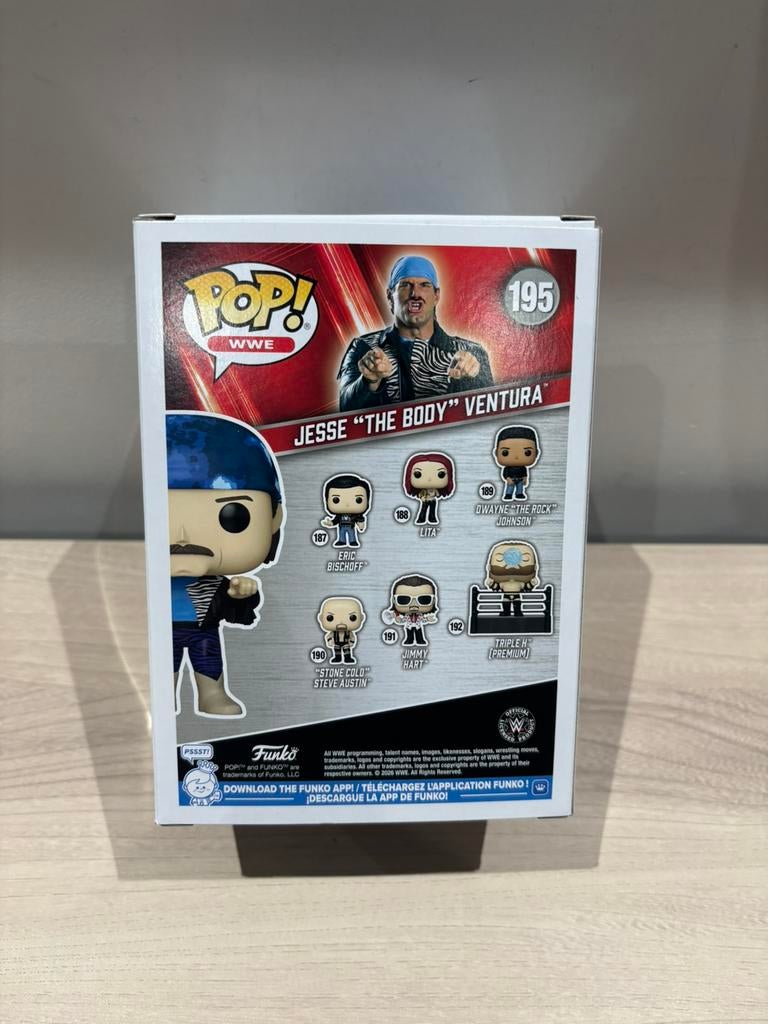 Funko Pop WWE #195 Jesse “The Body” Ventura – Vinyl Figure, Funko Europe, Ophalen of Verzenden, Zo goed als nieuw, 4th floor, 1 Queen Caroline St, London W6 9YN, Verenigd Koninkrijk