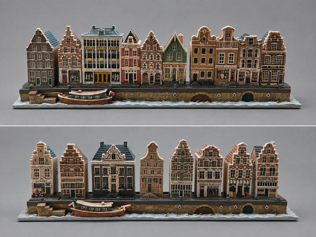 Blokker miniatuur grachtenhuizen, Ophalen of Verzenden, Zo goed als nieuw, Overige typen