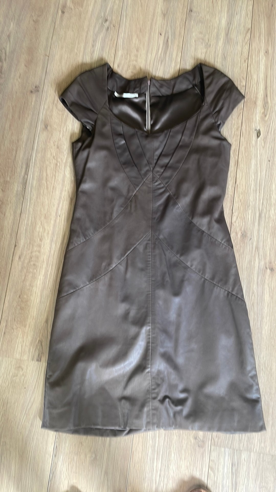 Leren jurk van Part Two maat 36, Kleding | Dames, Bruin, Ophalen of Verzenden, Knielengte, Maat 36 (S)